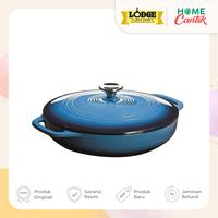 Gambar Lodge Cast Iron Casserole 3,6 Quart Blue - Oyster dari Home Cantik undefined 1 Tokopedia