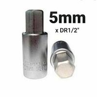 Gambar MATA OBENG KETOK HEX BIT SOCKET 4mm 5mm 6mm sock 1/2" sok L shock dari Citra Logam perkakas undefined 3 Tokopedia