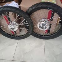 Gambar velg jari jari Supra x new double disk ring 17 X140/140 plus ban dari rio motor variasi undefined 3 Tokopedia