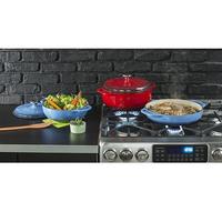Gambar Lodge Cast Iron Casserole 3,6 Quart Blue - Oyster dari Home Cantik undefined 5 Tokopedia