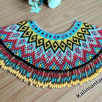 Gambar Teratai Pundak Dayak / Rompi bahu Manik Dayak Kalimantan Dewasa - Hijau dari Kalimantan Arts undefined 5 Tokopedia