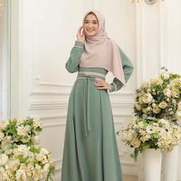 Gambar Keisha Dress set segiempat by Salvina Hijab - Purple Cloud, S dari TRIPLESHOP KARAWANG undefined 3 Tokopedia