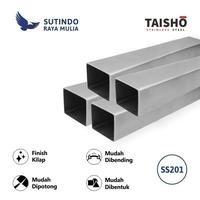 Gambar Pipa Kotak Stainless Kilap SS 201 40x20MM x 1.2MM x 6M dari Sutindo Shop undefined 1 Tokopedia
