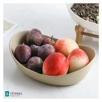 Gambar Tempat Buah Keramik Tingkat + Tatakan Kayu / Snack Tray - Putih, S dari Yutensil undefined 4 Tokopedia