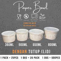 Gambar Paper Bowl 800 ml / Rice Bowl 800ml+ Tutup Termurah dari Pick Our Foods Official undefined 5 Tokopedia
