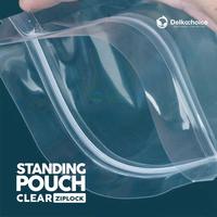 Gambar PLASTIK STANDING POUCH ZIPPER CLEAR | KEMASAN KLIP SNACK - BUBUK 16x24 - 16CM x 24CM, CLEAR (TRANSP) dari Buana Packing undefined 3 Tokopedia