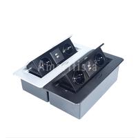 Gambar Stop Kontak Meja 2 Lubang Double Arde + 2x USB Tanam Inbow - Hitam dari Amaritista undefined 1 Tokopedia