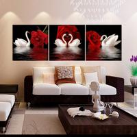 Gambar lukisan angsa 3 set ukuran 100×100 dari pratama putra ART undefined 1 Tokopedia
