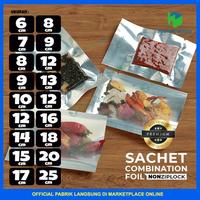 Gambar Sachet Combination Foil Non Ziplock Kemasan Transparant Metalized - Full Alu Retort, 17x25 cm dari PabrikPacking undefined 3 Tokopedia