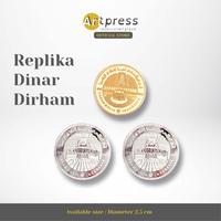 Gambar Replika Dinar Dirham - Dinar Gold | Dirham Silver - Dirham Silver dari Artpress Lasercut undefined 1 Tokopedia