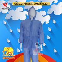 Gambar Jas hujan Setelan Jaket Celana JC HEMAT GAJAH Raincoat ELEPHANT BRAND - Biru dari Metromama undefined 3 Tokopedia