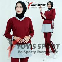 Gambar Setelan Zumba Wanita Olahraga Aerobik Yoga Senam Setelan Yovis Sport - Ayu Ping Hitam, L dari WAW BANDUNG undefined 5 Tokopedia