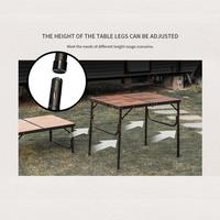 Gambar Folding Table Retro OUtdoor Naturehike NH20JJ028 Brown dari Bersama Adventure undefined 4 Tokopedia