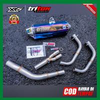 Gambar Knalpot Ninja 250 fi New / Old Cbr250rr yamaha R25 MT25 Ori Triton - black, ymaha r25 dari BMB Knalpot Original undefined 5 Tokopedia
