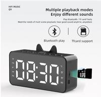Gambar AVEN Jam Digital Alarm Q9 LED HIFI Smart Speaker Bluetooth Portable - Hitam dari Aven Indonesia undefined 4 Tokopedia