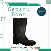 Gambar Sepatu Boot / Sepatu Boot Karet / Sepatu Boot Hitam Ukuran 41-43 - 41 dari SUMBER TEKNIK PEKANBARU undefined 2 Tokopedia