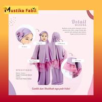 Gambar Mukena Anak Unicorn Pink Biru Umur 1 2 3 Tahun Polos Hiasan Renda Tile - Merah Hati dari Barokah_fabilskin undefined 4 Tokopedia