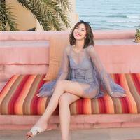 Gambar Baju renang wanita set 2 pcs Lilac|Swimsuit bikini wanita dewasa korea - M dari Beda Wear undefined 4 Tokopedia
