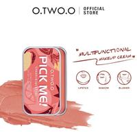 Gambar O.TWO.O 3In1 Lipstick Blush Eyeshadow Clay Matte Blush Face & Eye - OTWO PickMe #01 dari madame fany undefined 2 Tokopedia