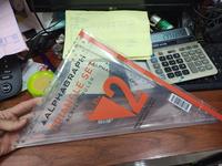 Gambar penggaris segitiga no 12 alphagraph set setara ziegel dari Budhi bandung cibadak undefined 2 Tokopedia