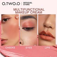 Gambar O.TWO.O 3In1 Lipstick Blush Eyeshadow Clay Matte Blush Face & Eye - OTWO PickMe #01 dari madame fany undefined 3 Tokopedia