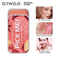 Gambar O.TWO.O 3In1 Lipstick Blush Eyeshadow Clay Matte Blush Face & Eye - OTWO PickMe #01 dari madame fany undefined 4 Tokopedia