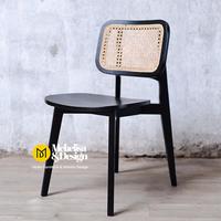 Gambar Kursi Makan Jati Kombinasi Rotan, Kursi Kedai Kopi, Kursi Makan Cafe dari MEBELISA DESIGN undefined 1 Tokopedia