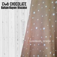 Gambar kain katun rayon polos viscose premium motif polkadot kombinasi salur dari ajomanihtextile undefined 1 Tokopedia