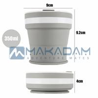 Gambar gelas mug lipat portable silicon camping hiking travel oitdor dari Makadam Adventure undefined 4 Tokopedia