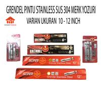 Gambar Grendel Pintu Tebal Merk YOZURI Varian Ukuran 3"-4"-6"-8" Stainles SUS - 2 INCH dari Home Tools 52 undefined 1 Tokopedia