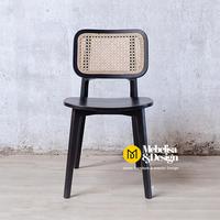 Gambar Kursi Makan Jati Kombinasi Rotan, Kursi Kedai Kopi, Kursi Makan Cafe dari MEBELISA DESIGN undefined 2 Tokopedia