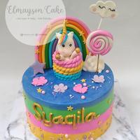Gambar kue ulang tahun unicorn / cake birthday unicorn /kue ultah unicorn dari elmaysonkidshop undefined 2 Tokopedia