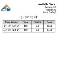 Gambar Alexindo Shop Front Open Back Warna Coklat 3" x 1mm x 6M dari Sutindo Shop undefined 3 Tokopedia