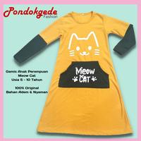 Gambar BAJU ANAK PEREMPUAN GAMIS ANAK KANTONG GAMBAR MEOW CAT USIA 5-10 TAHUN - Merah, L: 5-6 Tahun dari Pondokgede Fashion undefined 3 Tokopedia