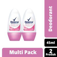 Gambar Rexona Women Deodorant Roll On Powder Dry - 45ml Twin Pack dari Unilever Mall Official undefined 1 Tokopedia