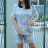Gambar Setelan Piyama Wanita / Baju Tidur Tencel / Pajamas - tgn pdk cln pjg dari sleepolic undefined 2 Tokopedia