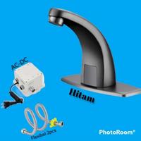 Gambar KERAN WASTAFEL HITAM OTOMATIS MODEL TOTO/KRAN CUCI TANGAN SENSOR MURAH dari ZONA SANITARY MURAH undefined 1 Tokopedia