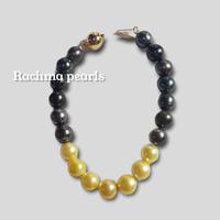 Gambar Gelang mutiara air laut hitam dan gold bracelet lombok pearls keren dari Rachma Pearls undefined 1 Tokopedia