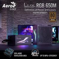 Gambar Power Supply Aerocool LUX RGB 650M Modular PSU 80+ BRONZE PSU 650W dari tcscom undefined 2 Tokopedia