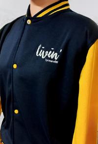 Gambar Jaket Varsity Logo Livin - M dari MandiriMCOShop undefined 3 Tokopedia
