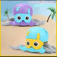 Gambar mainan octopus lucu mainan mandi bayi bath toys move sprayed octopus dari OB ORANGE BLUE toys undefined 2 Tokopedia