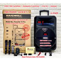 Gambar Speaker Portable HARDWELL POWERFULL 15 PRO ORIGINAL 15 inch Bluetooth dari PR.Audio undefined 1 Tokopedia