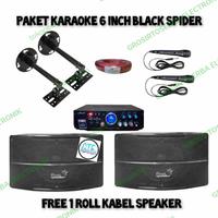 Gambar PAKET KARAOKE 6 INCH BLACK SPIDER BS 65 PAKET SOUND SYSTEM dari Grosir toserba elektronik undefined 1 Tokopedia