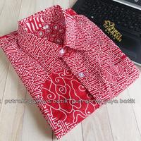 Gambar kemeja batik soft anak/Hem batik anak/batik pekalongan Parang seno - kawung isi, S dari Kain batik printing undefined 3 Tokopedia