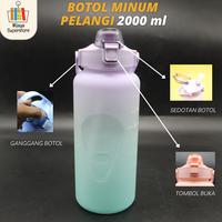 Gambar Botol Minum Pelangi Motivasi 2 Liter - Botol Korea Viral Jumbo Besar - BLUE dari Wijaya Superstore undefined 4 Tokopedia