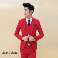 Gambar Jas pria - Setelan Jas dan Celana - Jas Pesta Pria Exclusive - merah - S dari Blazer centre.id undefined 1 Tokopedia