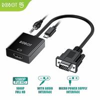 Gambar ROBOT RHV30 Converter VGA to HDMI Female 1080P With Audio&Power Supply dari STONES ACC 89A undefined 2 Tokopedia