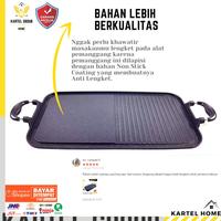 Gambar HOME Grill Pan Alat Pemanggang Daging Anti Lengket Bakaran Tanpa Arang dari HOME AZCO undefined 4 Tokopedia