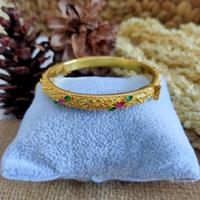 Gambar gelang tembaga lapis emas aksesoris bali - pink hitam 3 dari MESESARI ONLINE undefined 1 Tokopedia