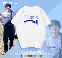 Gambar T-SHIRT KAOS BTS BT21 JIN SUPER TUNA OVERSIZE JUMBO - Oversize, Putih dari Scyla Co undefined 2 Tokopedia